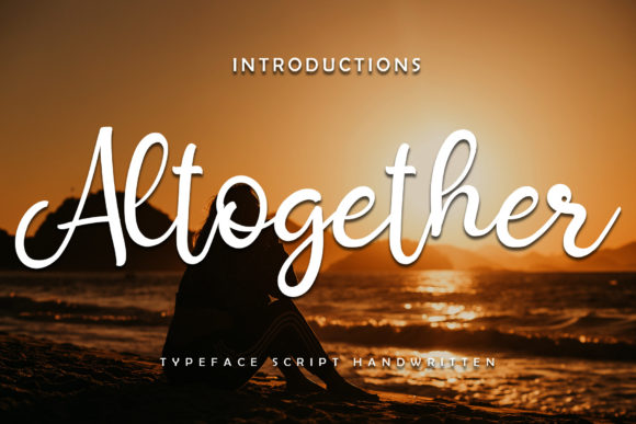 Altogether: An Elegant Script Font for Modern Brand Identity