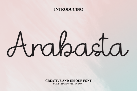 Arabasta: The Sweet Script Typeface for Luxury Brand Identity