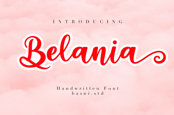 Belania Typeface: A Romantic Script for Elegant Web Design