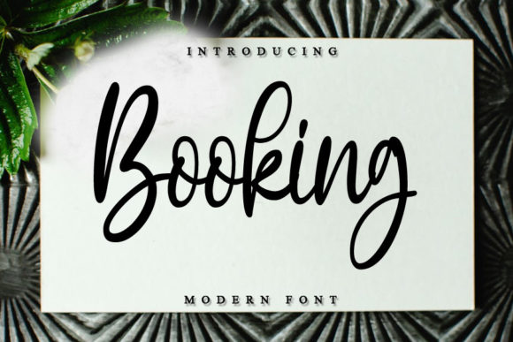 Booking: The Fresh Script Font for Modern Editorial Design