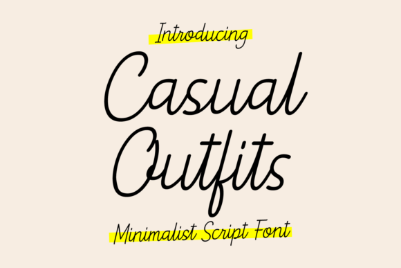 Casual Outfits: The Perfect Handwritten Typeface for Brand Identity