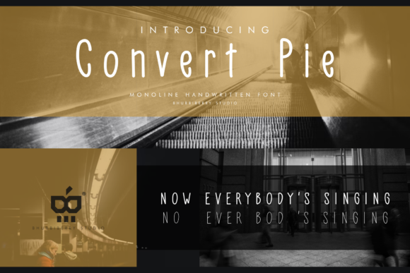 Convert Pie: The Handwritten Typeface That Elevates Campaign Visuals