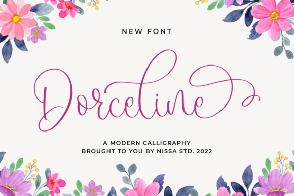 Dorceline: A Modern Script Typeface for Editorial Design