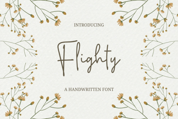Flighty: The Perfect Handwritten Typeface for Your Craft Projects