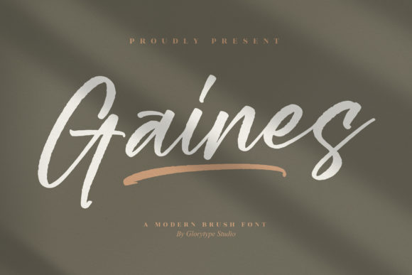 Gaines: The Modern Handwritten Brush Font for Polished Web Design