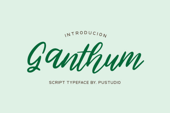 Ganthum: The Creative Script Font for Bold Brand Identity