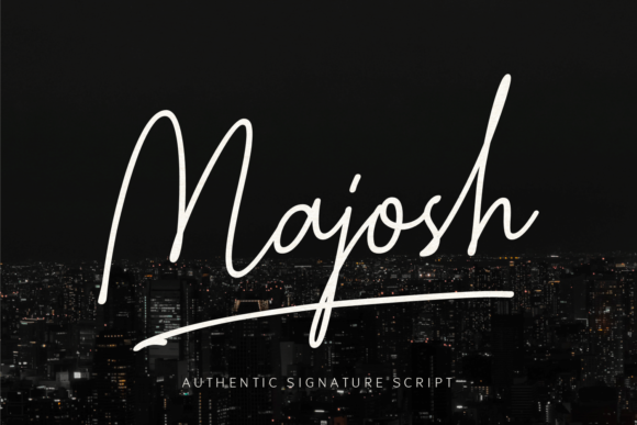 Majosh: A Sophisticated Script Typeface for Editorial Design