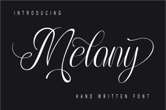 Melany: A Handwritten Typeface for Personalized Branding