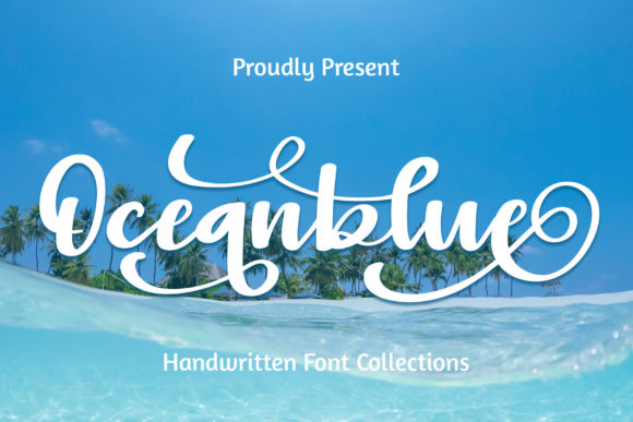 Oceanblue: The Handwritten Font That Elevates Your Brand Identity