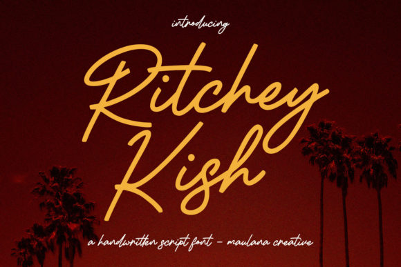 Ritchey Kish: The Script Typeface for Elegant Editorial Design