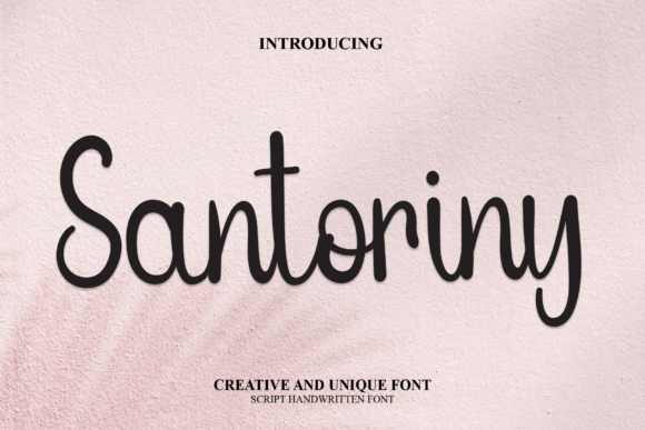 Santoriny: The Whimsical Script Typeface for Modern Web Design