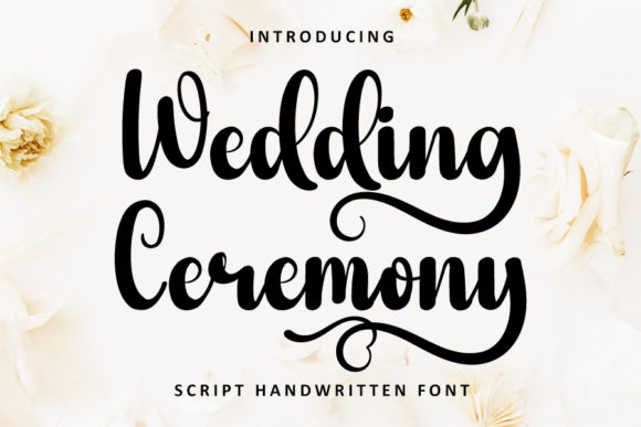 Wedding Ceremony: A Handwritten Typeface for Elegant Editorial Design