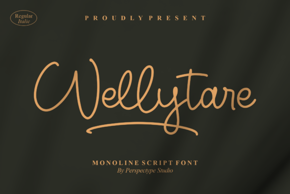 Wellytare: A Sophisticated Script Typeface for Editorial Design