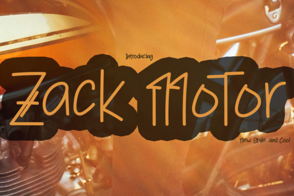Zack Motor: A Handwritten Typeface for Modern Editorial Design